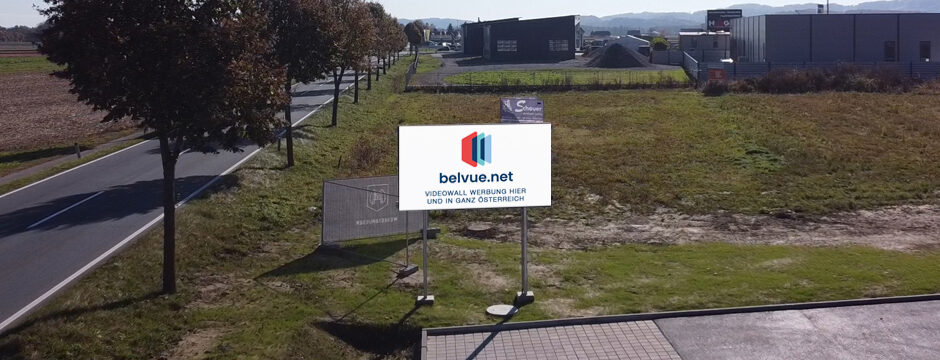 LED Videowall Werbung DOOH Kampagnen Leibnitz, Steiermark, Österreich bei belvue.net Videowall Netzwerk