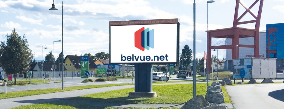 LED Videowall Werbung DOOH Kampagnen Leibnitz, Steiermark, Österreich bei belvue.net Videowall Netzwerk